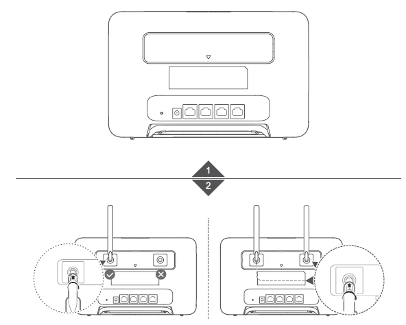 Huawei B535 ekstern antenne