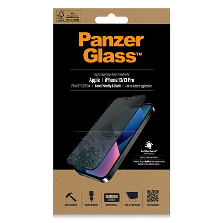 PanzerGlass Apple iPhone 13/13 Pro Case Friendly AB, Black 2