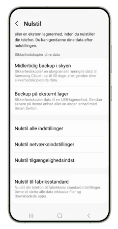 Android nulstil netværk - Step 3 - Image
