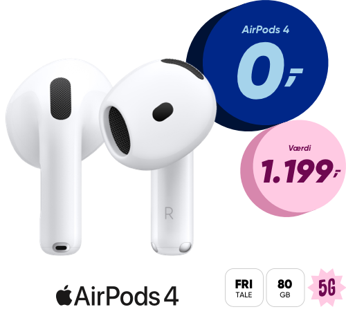 Airpods 4 uden NC banner