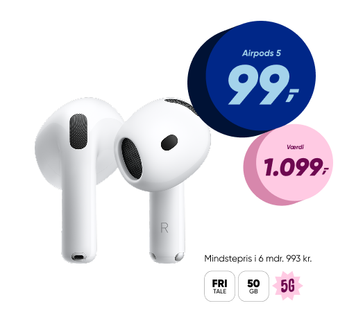 Airpods 5 99 kr hero