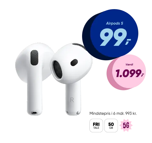 Airpods 5 99 kr hero