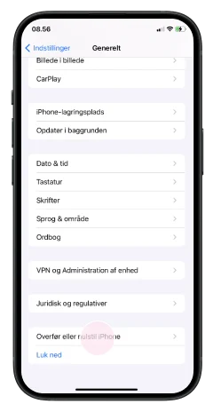 Nulstil iPhone - Step 2 - Image