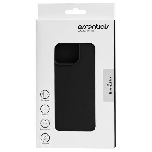 Essentials iPhone 13 Pro silicone back cover, Black 1