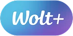 Wolt Plus logo - Image