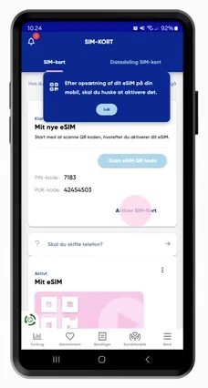 Aktiver eSIM med app - Step 8 - Image