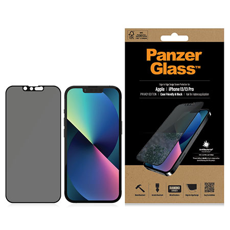 PanzerGlass Apple iPhone 13/13 Pro Case Friendly AB, Black 3