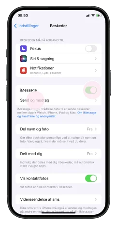 Slå iMessage til eller fra - Step 2 - Image