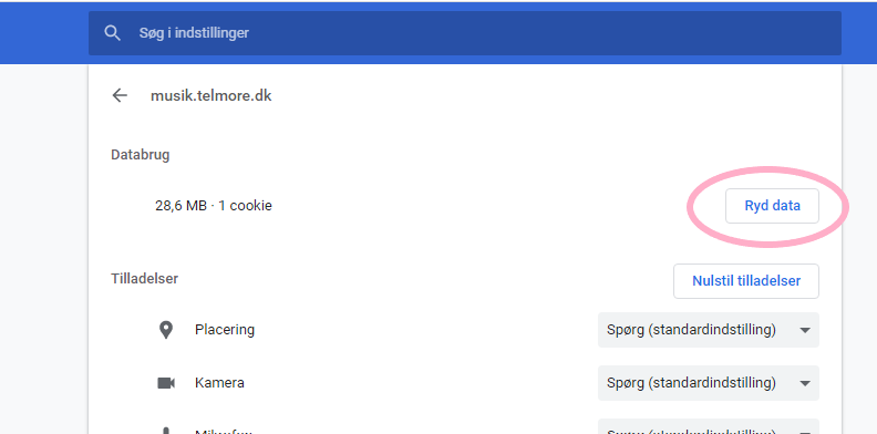 Hjælp - Telmore Musik, cache - Image 2