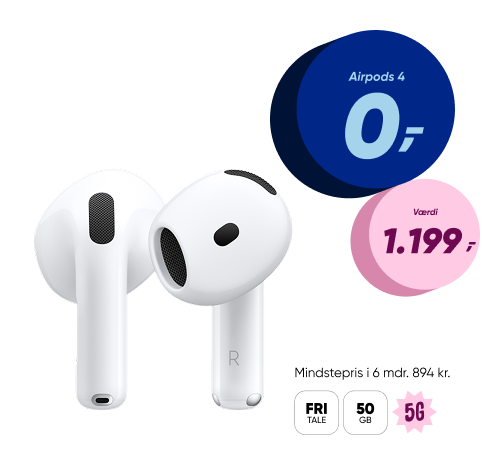 Airpods 4 0 kr fri 50 HERO