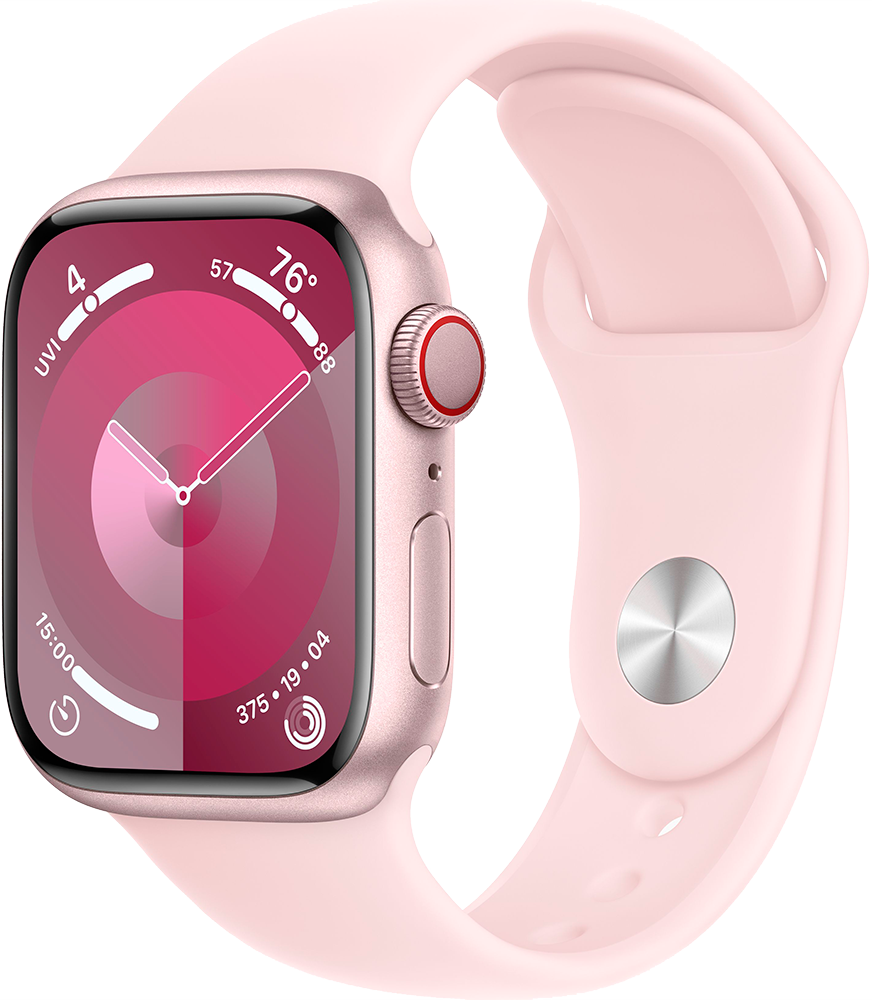 Apple Watch Series 9 41 mm pink sport band 1