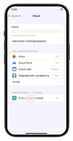 Backup med iCloud - Image 3