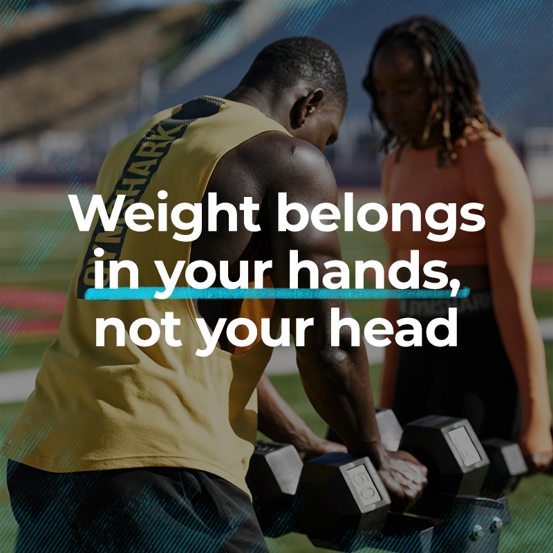 Gymshark Deload, Weight Belongs In your Hands, Not Your Head