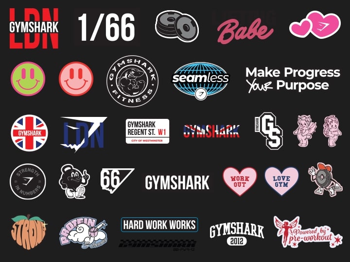 Gymshark Logos  Shark logo, Gymshark, Shark art
