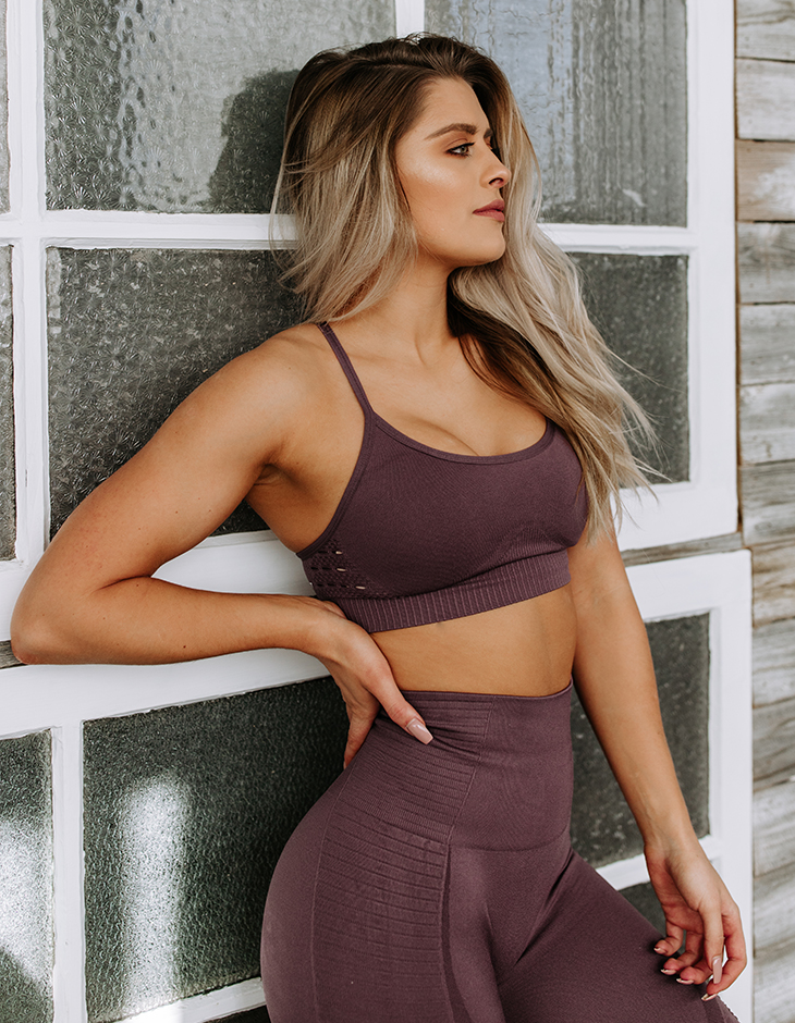 Gymshark model wearing the Energy+ Seamless in Indigo. Power up and  increase the effort for your work…
