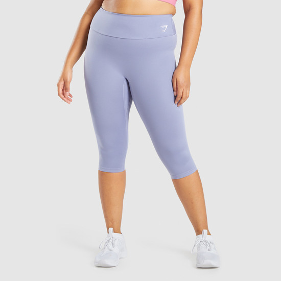 Womens Capri Leggings Soft Stretch Workout Fitness Crop High