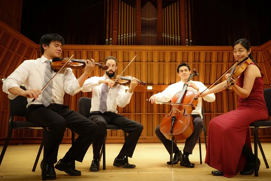Telegraph String Quartet Plays ‘Wave Upon Wave’ - Classical California