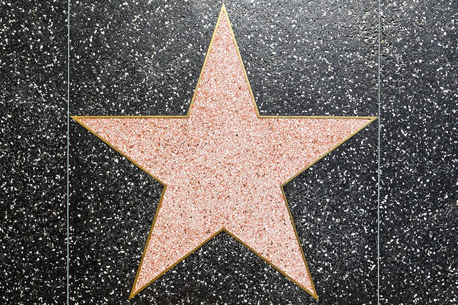 Los Angeles, USA - June 24, 2012: empty star on Hollywood Walk of Fame in Hollywood, California. This star is located on Hollywood Blvd. and is one of 2400 celebrity stars.
