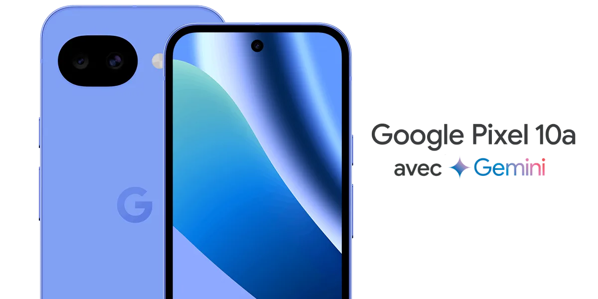 Une image d'un téléphone Pixel 10a et son logo.