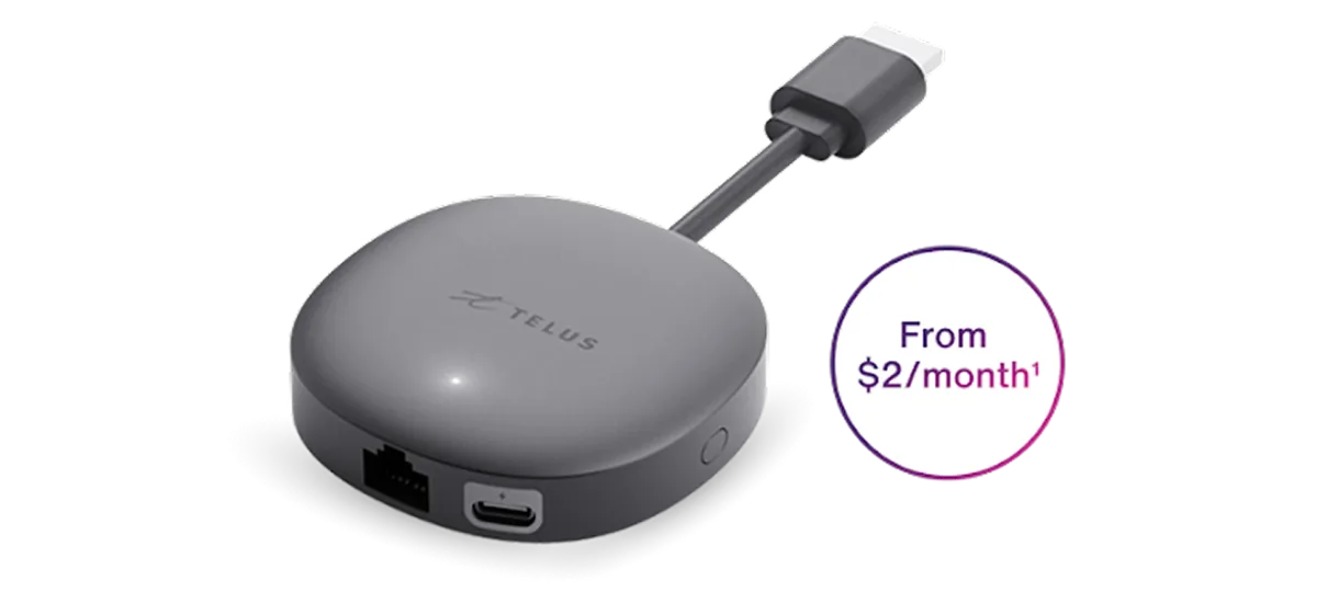 TV Mini device. A roundel on the right reads: From $2 per month.