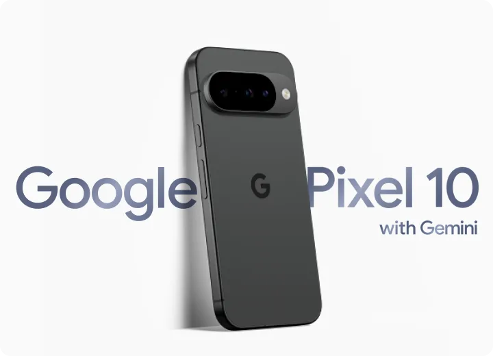 Back view of Google Pixel 10 Pro with Gemini