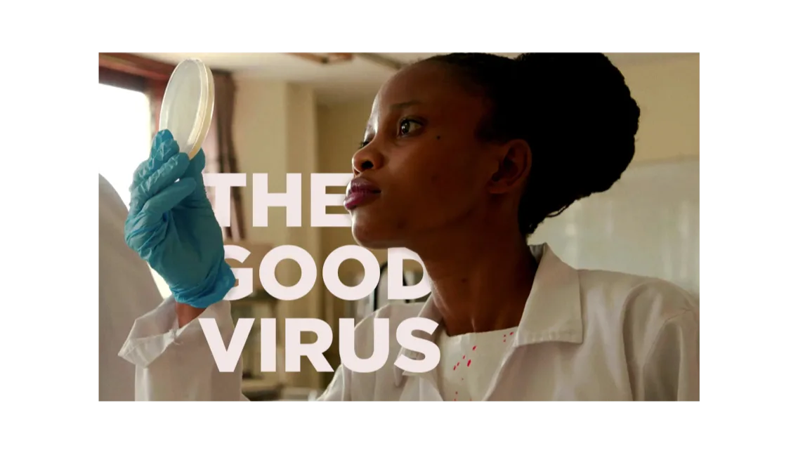 A poster for the documentary The Good Virus.
