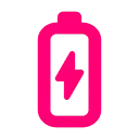 Une icône de chargement de batterie.