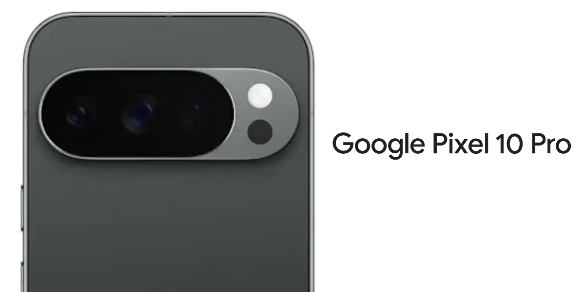 An image of a Pixel 10 Pro phone and logo.