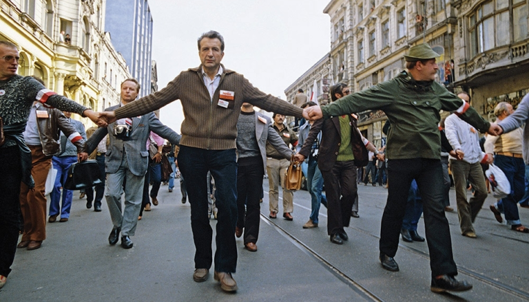 «Голодный марш» — демонстрация за расширение ассортимента в магазинах и против повышения цен. Лодзь, июль 1981 года. Фото: Юзеф Чарнецкий / East News