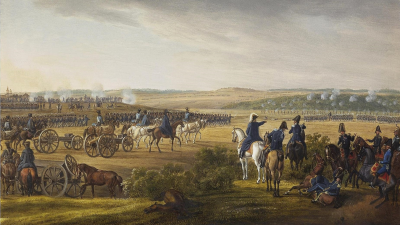 Картина Адама Альбрехта «Бородинская битва». Источник: Эрмитаж