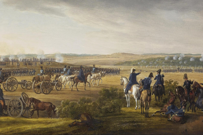 Картина Адама Альбрехта «Бородинская битва». Источник: Эрмит�аж