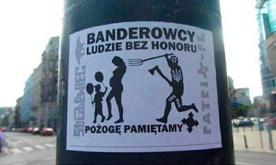 Графика с лозунгом «Бандеровцы — люди без ч�ести». Источник: Твиттер