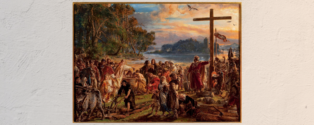 Картина Яна Матейко «Крещение Польши», 1889. Источник: Национальный музей в Варшаве