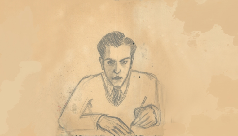 Кшиштоф Камиль Бачинский, автопортрет. Источник: Национальный музей в Варшаве