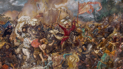Картина Яна Матейко «Грюнвальдская битва». Источник: Национальный музей в Варшаве
