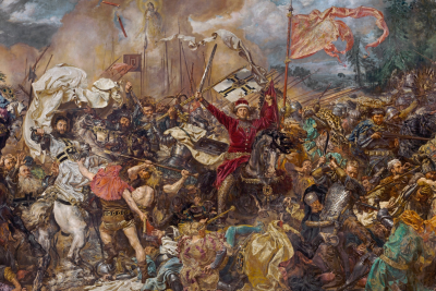 Картина Яна Матейко «Грюнвальдская битва». Источник: Национальный музей в Варшаве