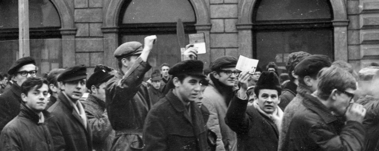 Митинг в Варшаве, 1968. Источник: Институт национальной памяти Польши / Forum