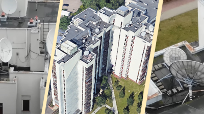 Дом российских дипломатов на улице Бетховена, 3 в Варшаве. Источник: кадры из видео Fundacja Reporterów, Google Earth