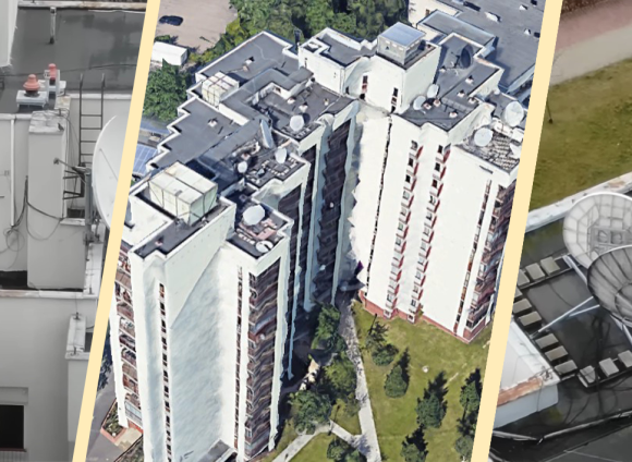 Дом российских дипломатов на улице Бетховена, 3 в Варшаве. Источник: кадры из видео Fundacja Reporterów, Google Earth