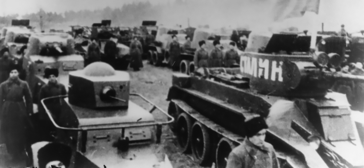 Танковая дивизия Красной Армии, Белосток, Польша, сентябрь 1939 года. Источник: Институт национальной памяти Польши