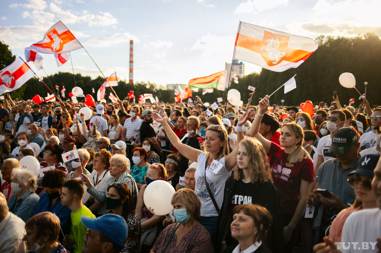 Митинг Светланы Тихановской в Минске. Источник: tut.by