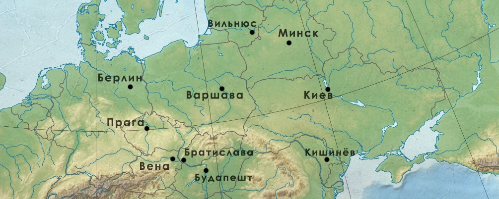 Центрально-Восточная Европа. Карта: Википедия / Новая Польша