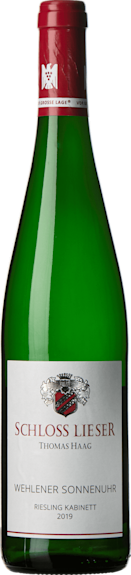 Schloss Lieser Wehlener Sonnenuhr Riesling Kabinett 2019 Schloss Lieser Wehlener Sonnenuhr Riesling Kabinett 2019