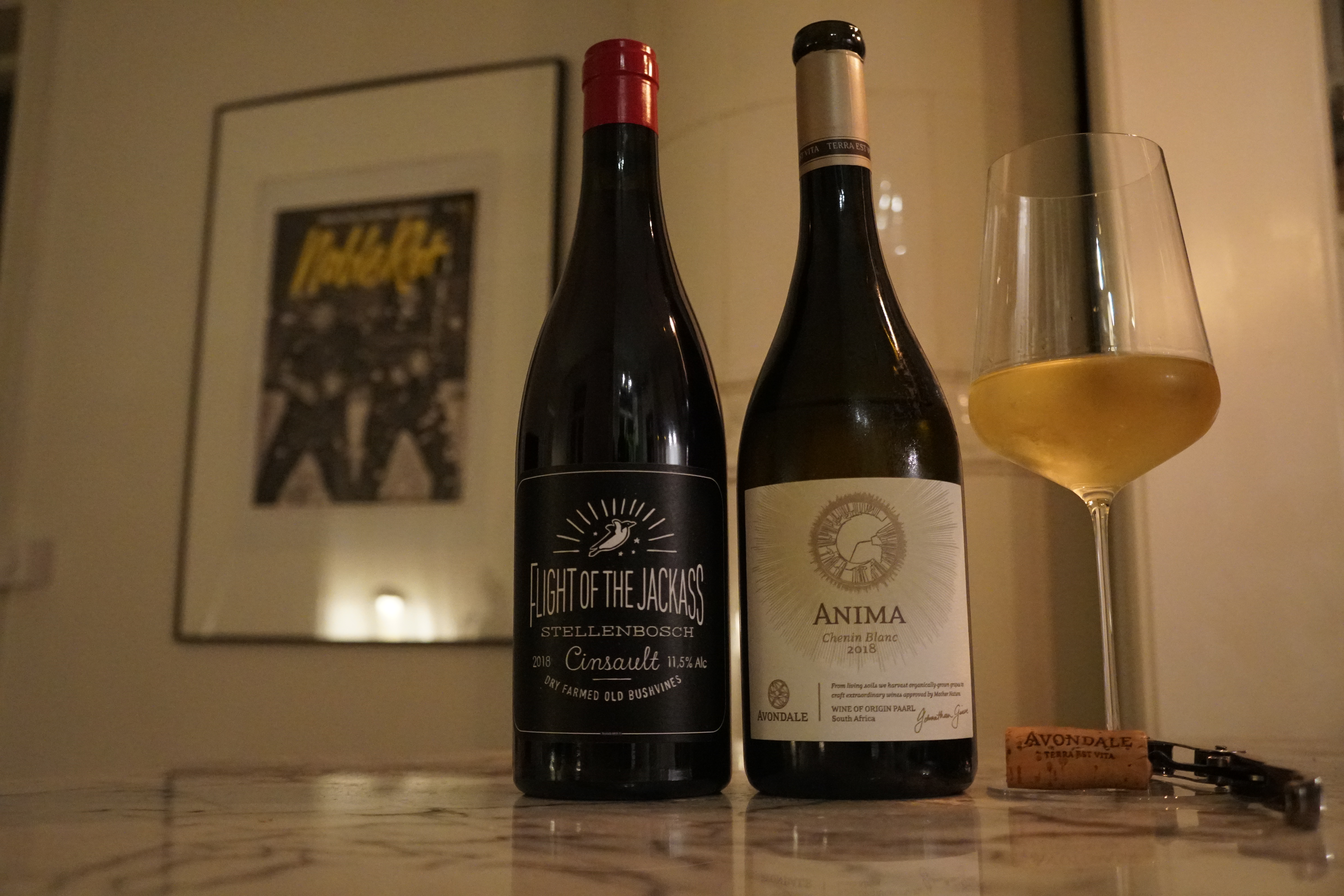 Alheit och Avondale, två bra viner från Sydafrika. 