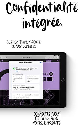 Gestion des données personnelles et technologie de lecture d’empreintes digitales : la protection de votre vie privée est intégrée à l’iPad.