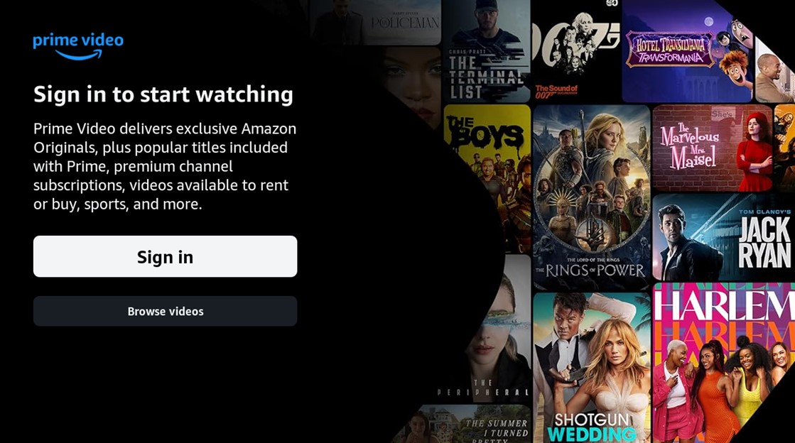 Prime Video Sign in part 1 EN