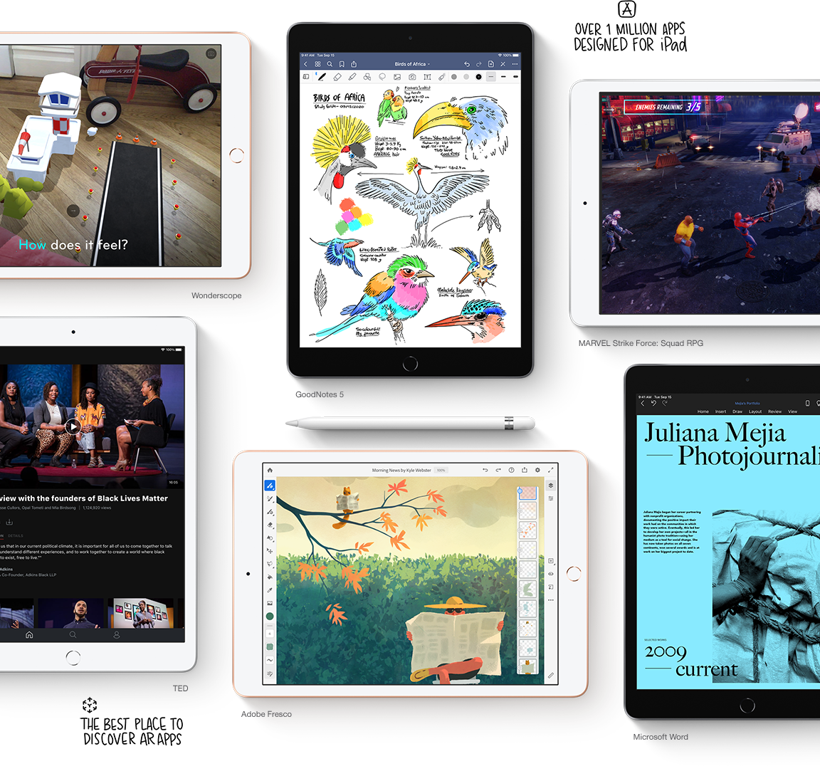 Take advantage of over one million apps just for iPad on the App store.
