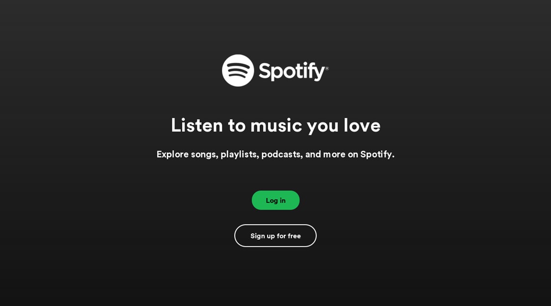 Spotify Sign in 1