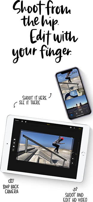 Enhance and edit photos even more easily on iPad 8, no matter where the photo was taken.