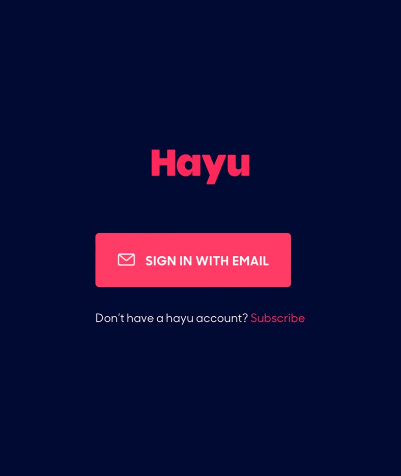 Hayu Sign in 4